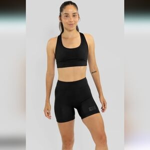 Coeur Pocket Sports Bra in Little Black- S